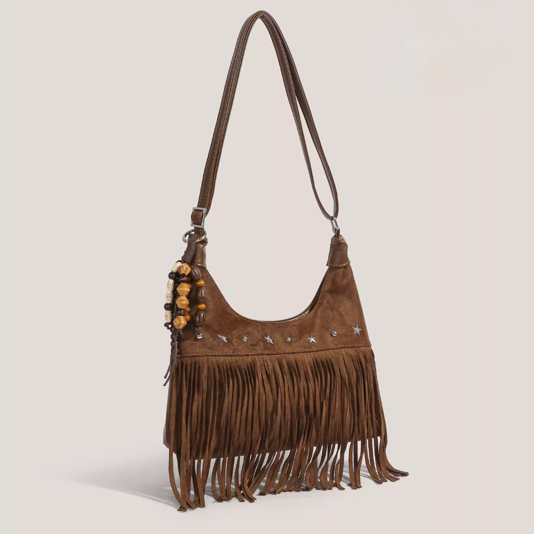 Rosalinda bolso de mano con flecos, vista