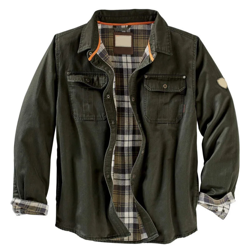 Aldo chaqueta de algodón vintage en verde