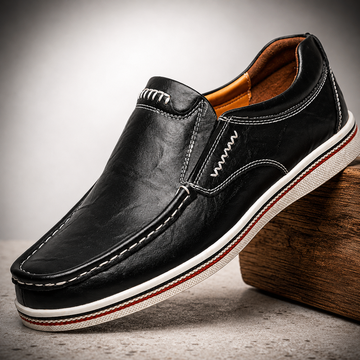 Richard zapatos de piel en negro