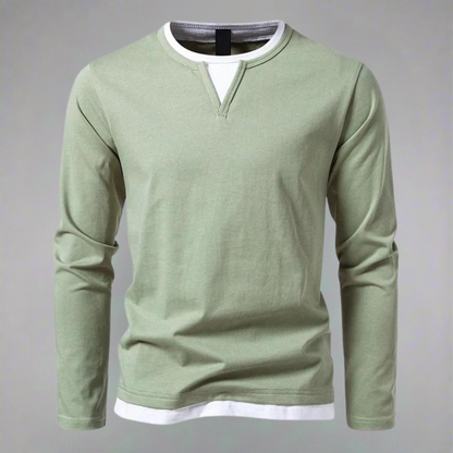 Hernán camiseta de manga larga en verde