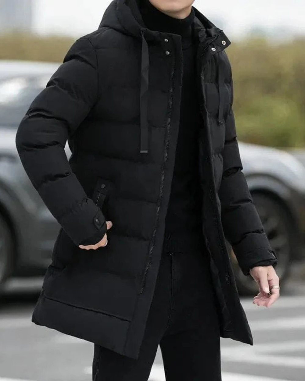 Alessandro chaqueta larga de invierno, vista