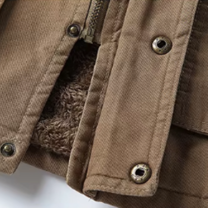 Adriano chaqueta de algodón, detalle