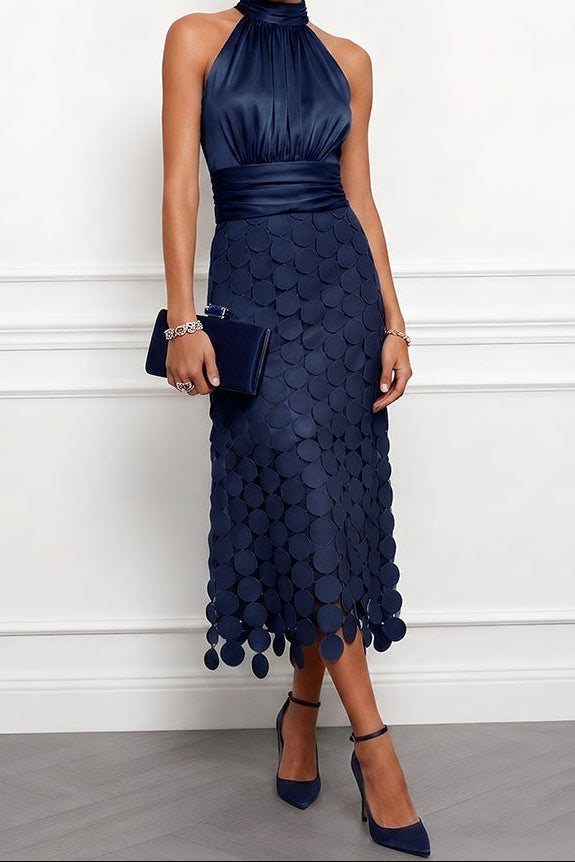 Vestido Carlota azul marino