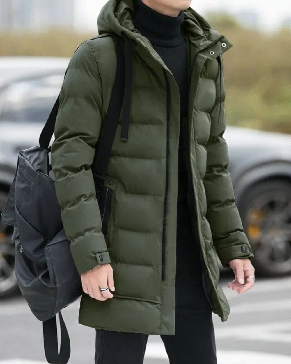 Alessandro chaqueta larga de invierno, detalle