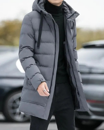 Alessandro chaqueta larga de invierno, detalle