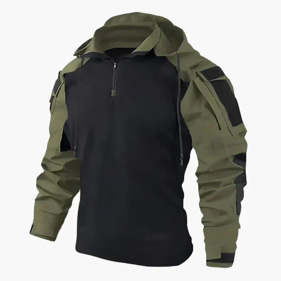 Chaqueta táctica verde oscuro