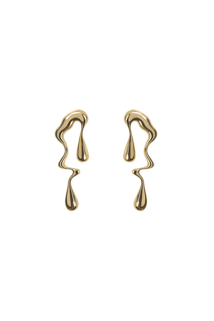Rode pendientes gota irregular dorados