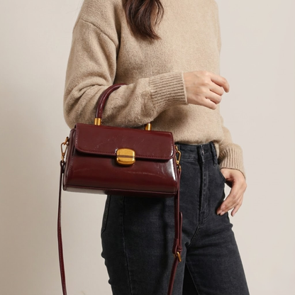 Mila bolso de mano brillante, detalle