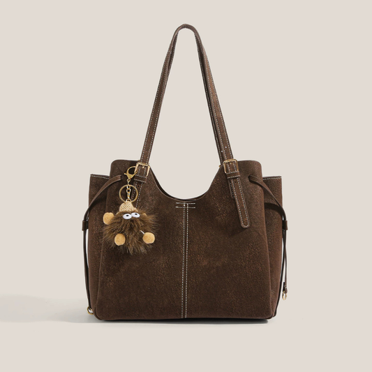 Mabilia bolso de mano vintage en marrón