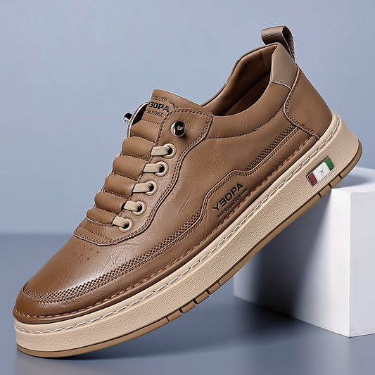 Bellagio zapatillas de piel en cuero