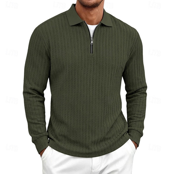 Rhett | Polo de Punto con Media Cremallera