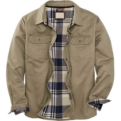 Aldo chaqueta de algodón vintage en caqui