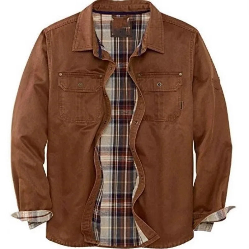 Aldo chaqueta de algodón vintage en marrón