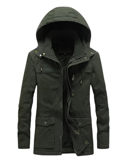 Adriano chaqueta de algodón, detalle