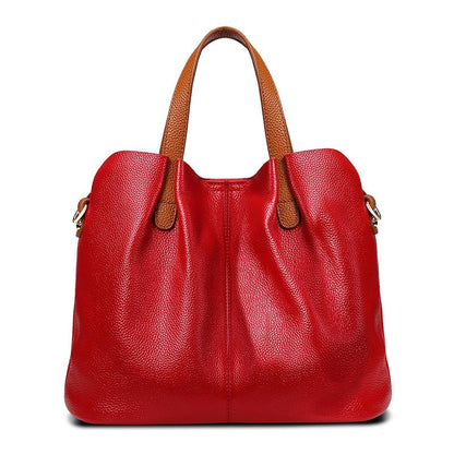 Alana bolso de piel granulada rojo