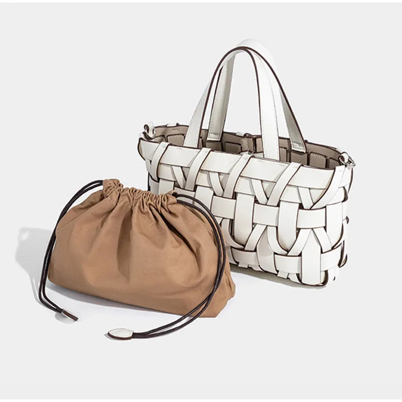 Anita - Bolso Tejido a Mano con Cordón