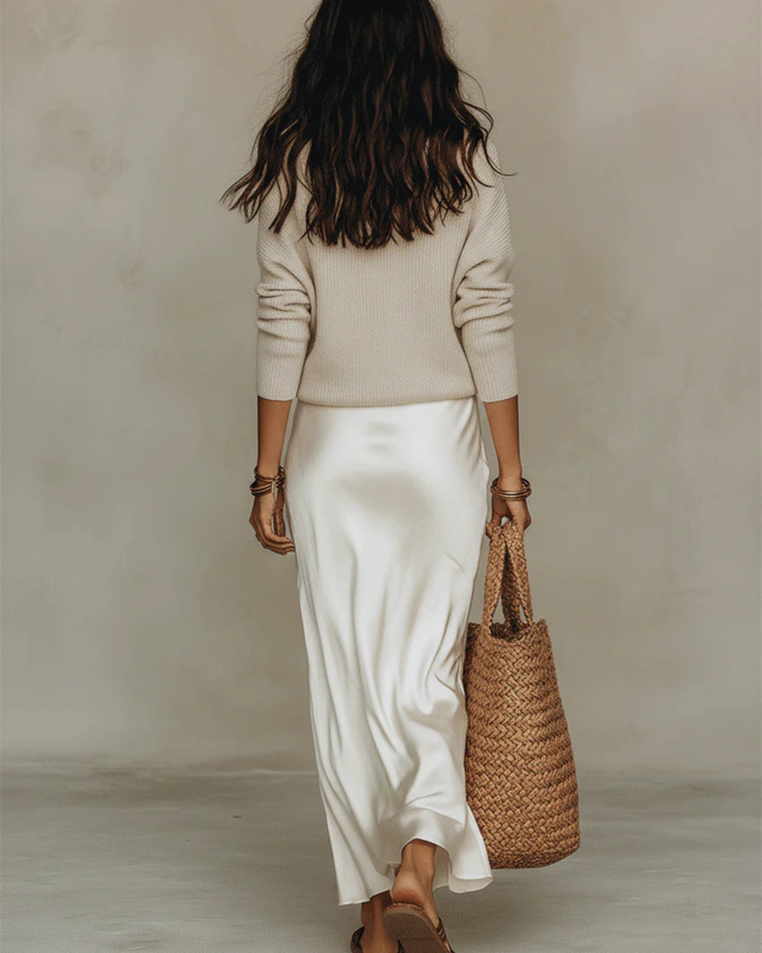 Conjunto Ariadna blanco, vista trasera