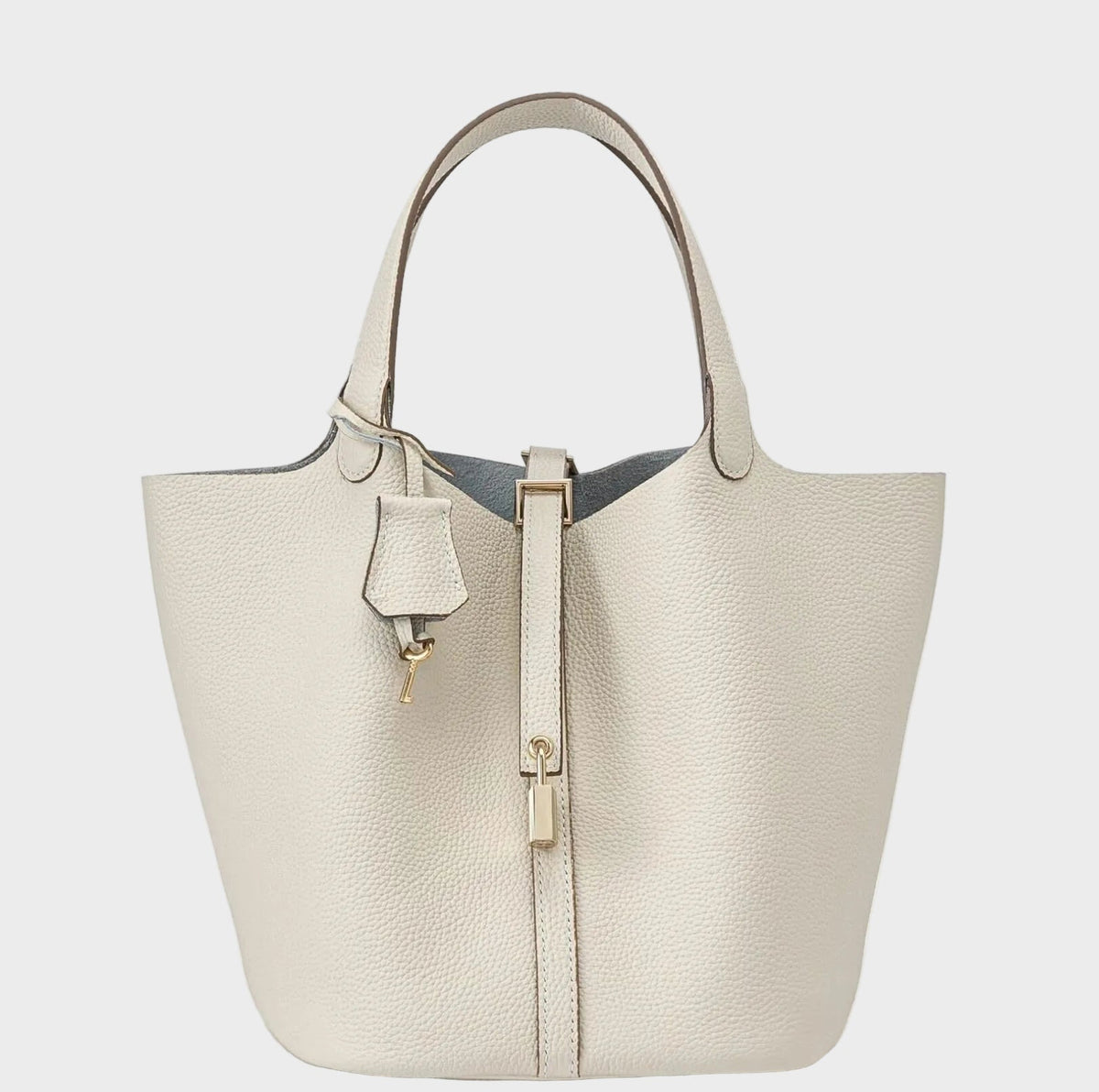 Catalina bolso con candado blanco roto