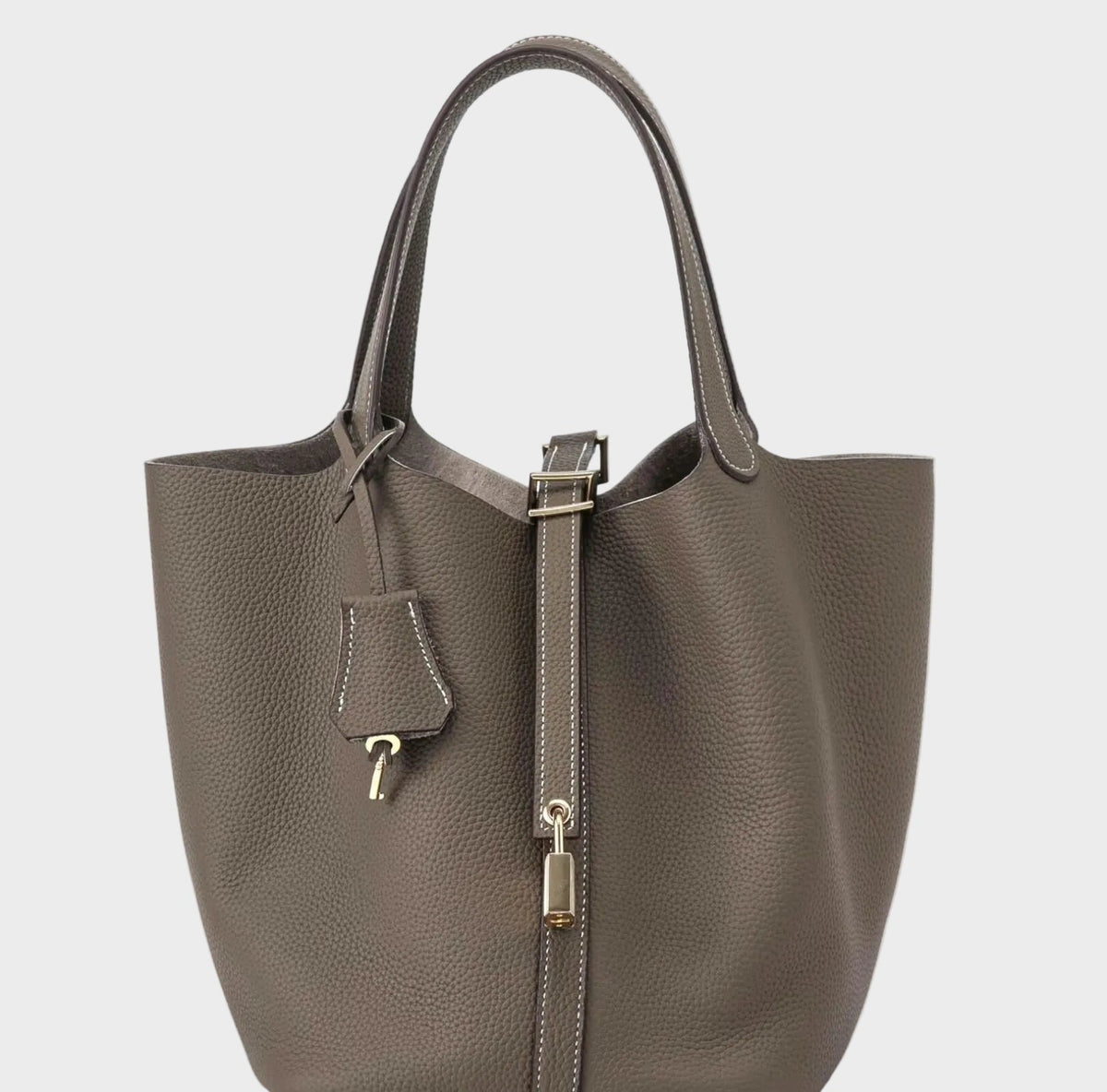 Catalina bolso de piel granulada con candado