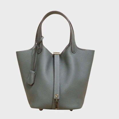 Catalina bolso con candado gris pizarra