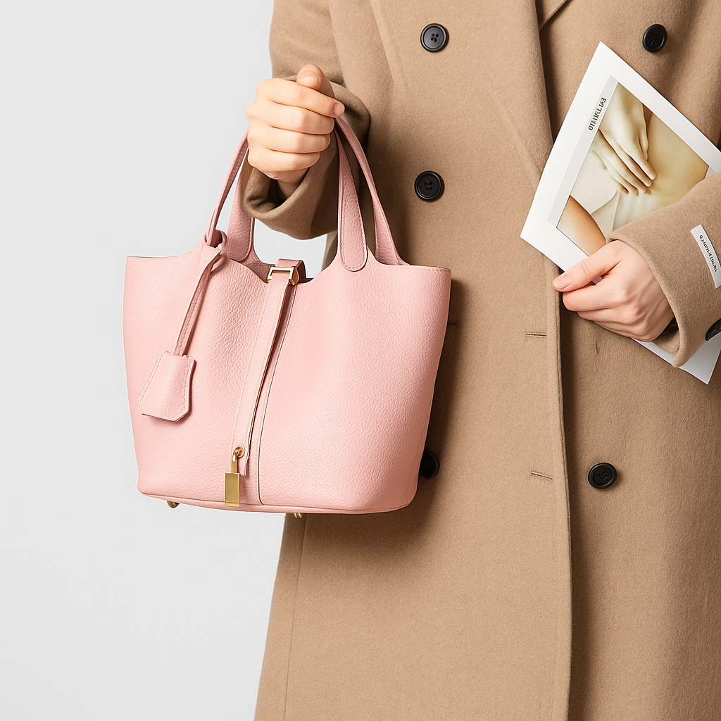 Catalina bolso con candado rosa