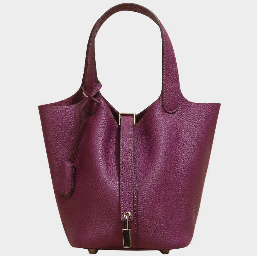 Catalina bolso con candado violeta