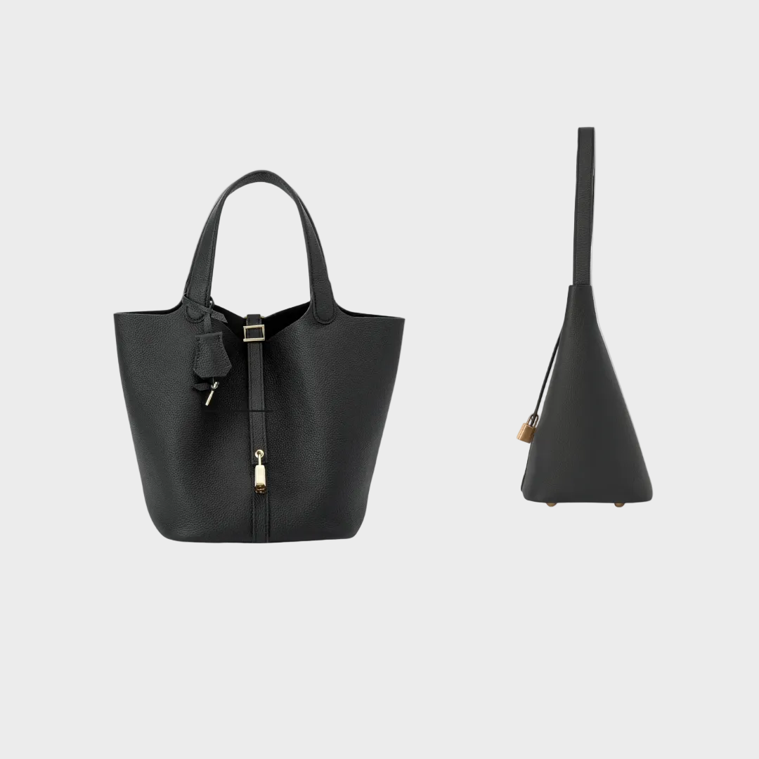 Catalina bolso de piel granulada con candado