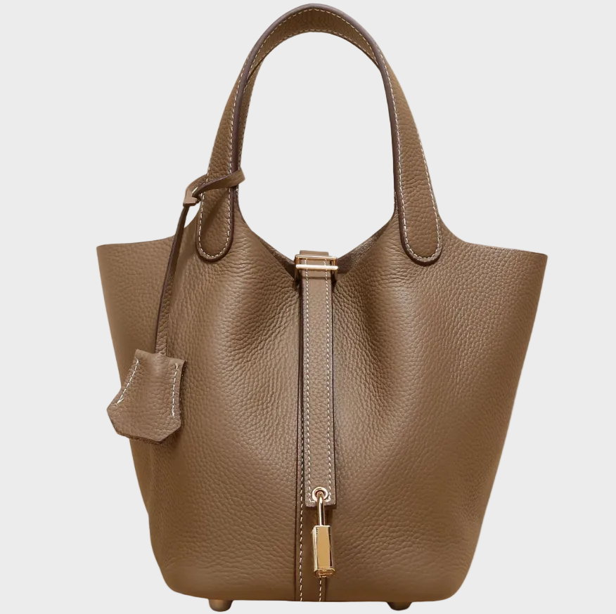 Catalina bolso con candado topo