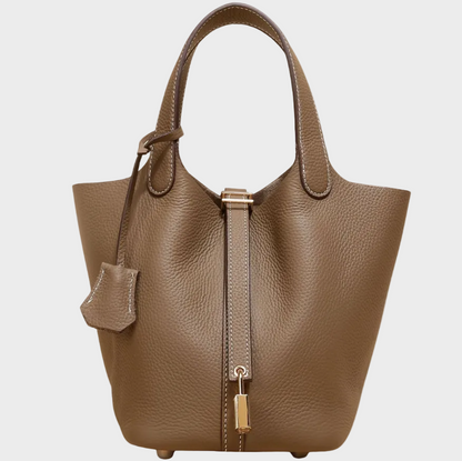 Catalina bolso con candado topo