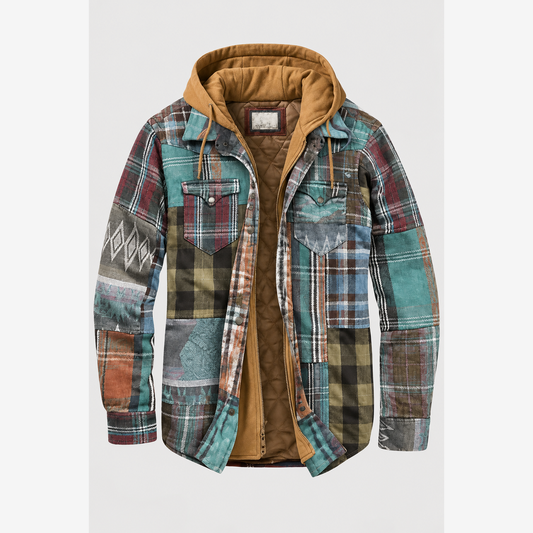 Varel chaqueta patchwork a cuadros, vista
