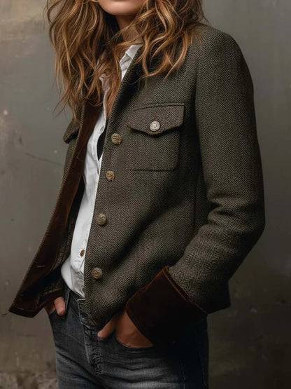 Blazer Dolores verde, vista lateral