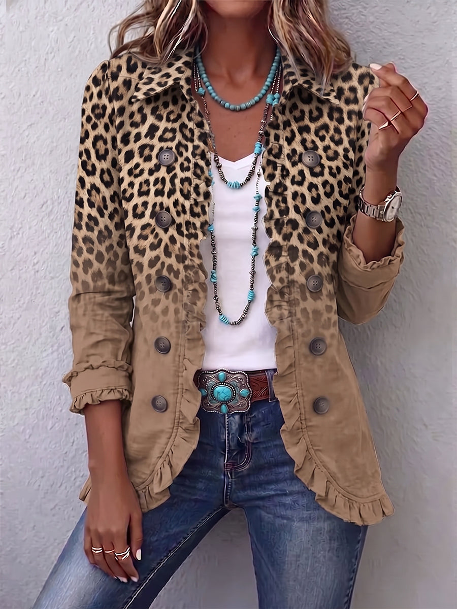 Donatella leopardo camel
