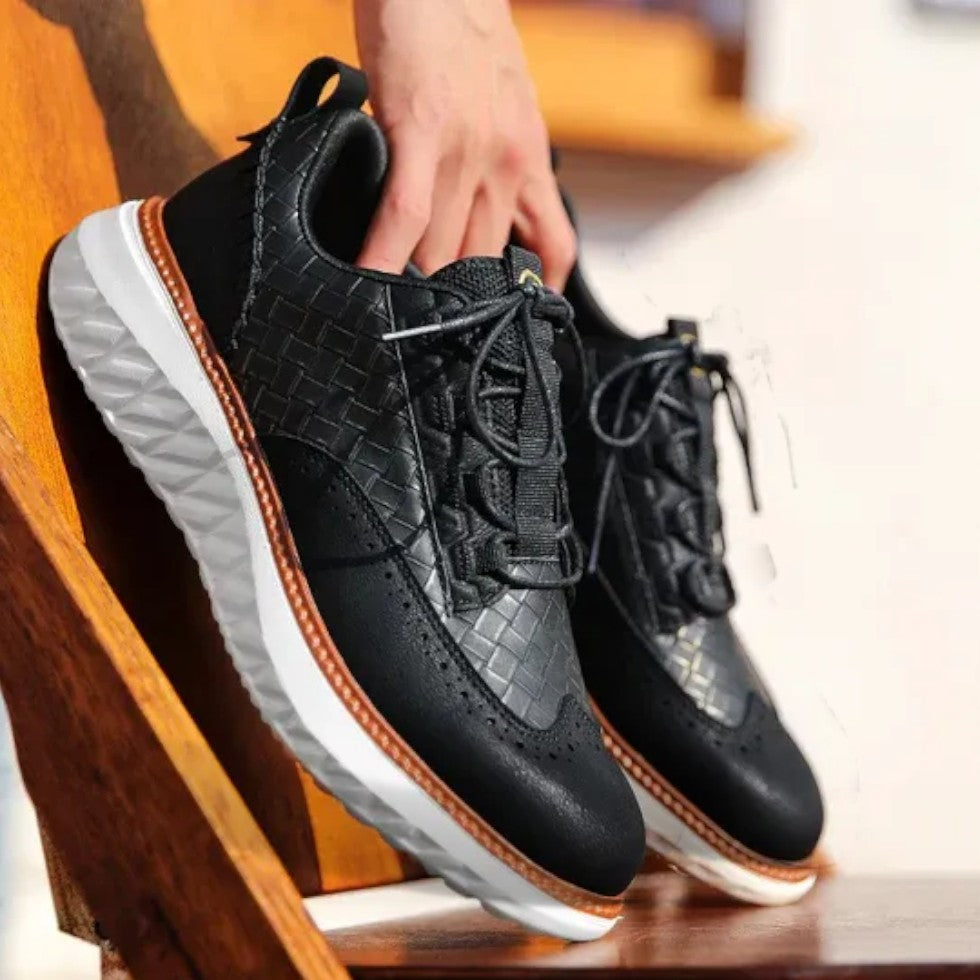 Zapatillas con detalle tejido, vista