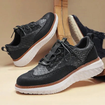 Zapatillas con detalle tejido, detalle