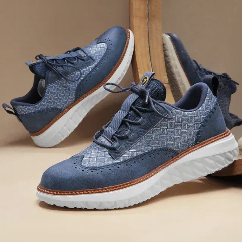 Zapatillas con detalle tejido, detalle