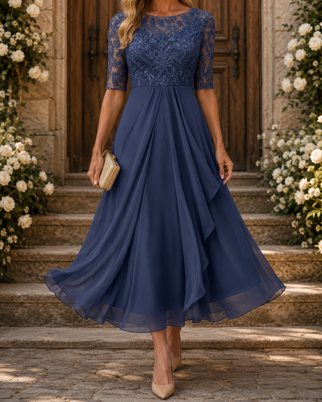 Vestido Loreto en una celebración