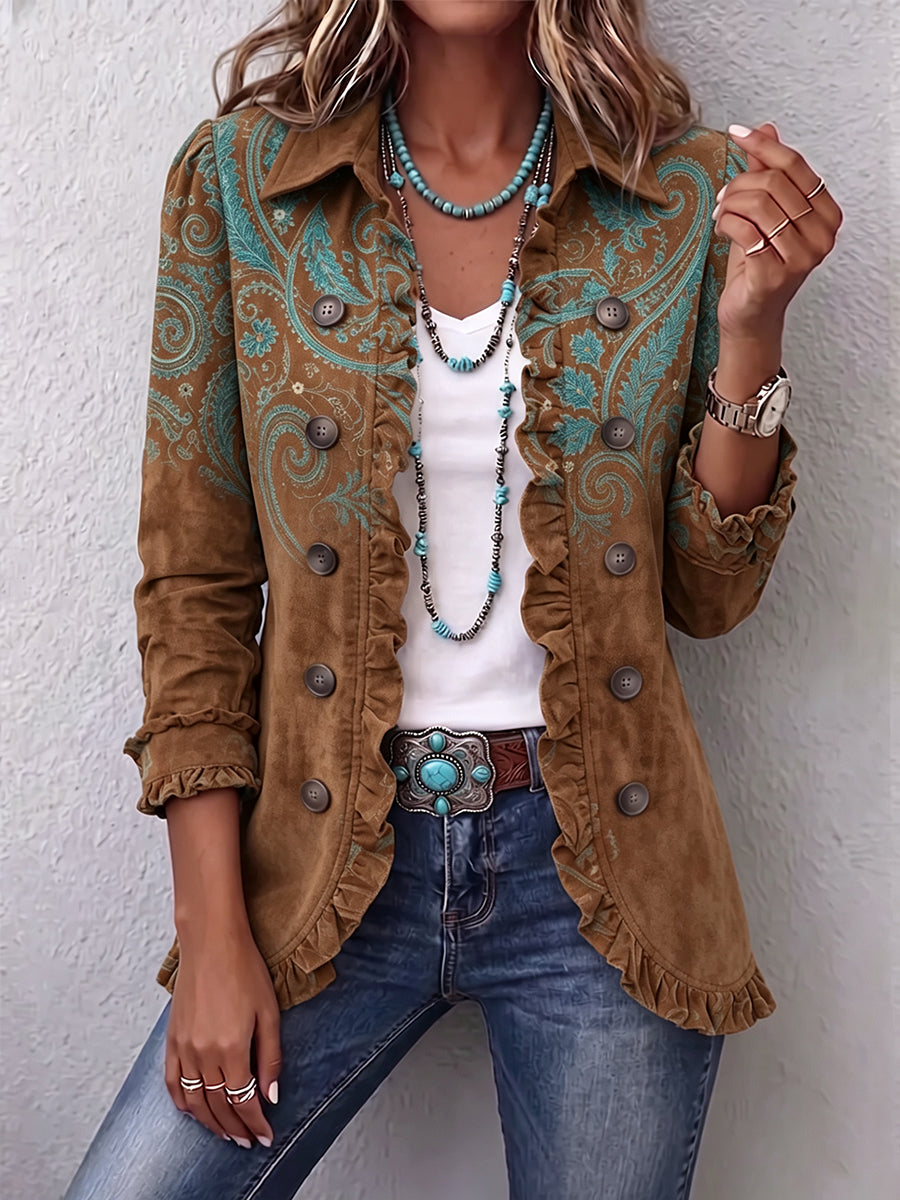 Lourdes paisley marrón