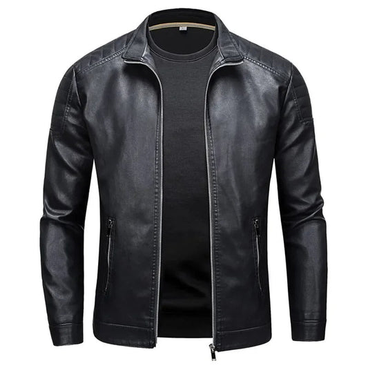 Alberto chaqueta de piel en negro