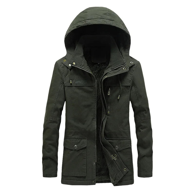 Adriano chaqueta de algodón en verde