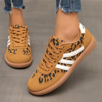 Marbella zapatillas retro de leopardo
