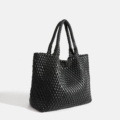 Marcelina bolso shopper trenzado negro