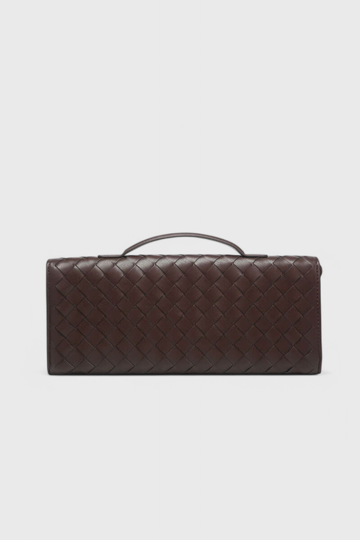 Melania - Bolso Clutch con Nudo Dorado