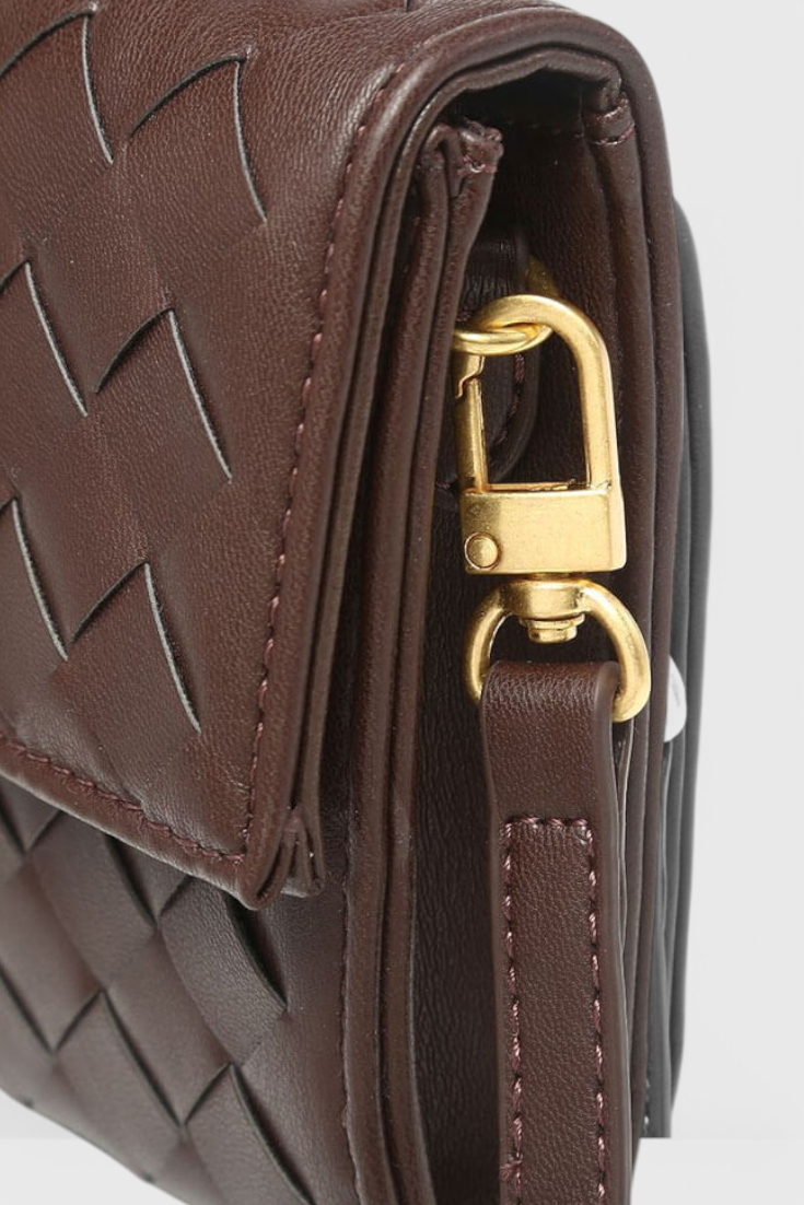 Melania - Bolso Clutch con Nudo Dorado