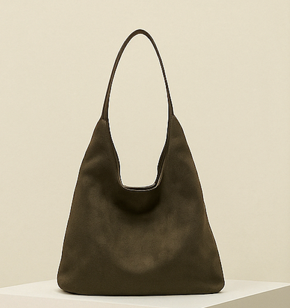 Sabina bolso hobo de ante vegano verde