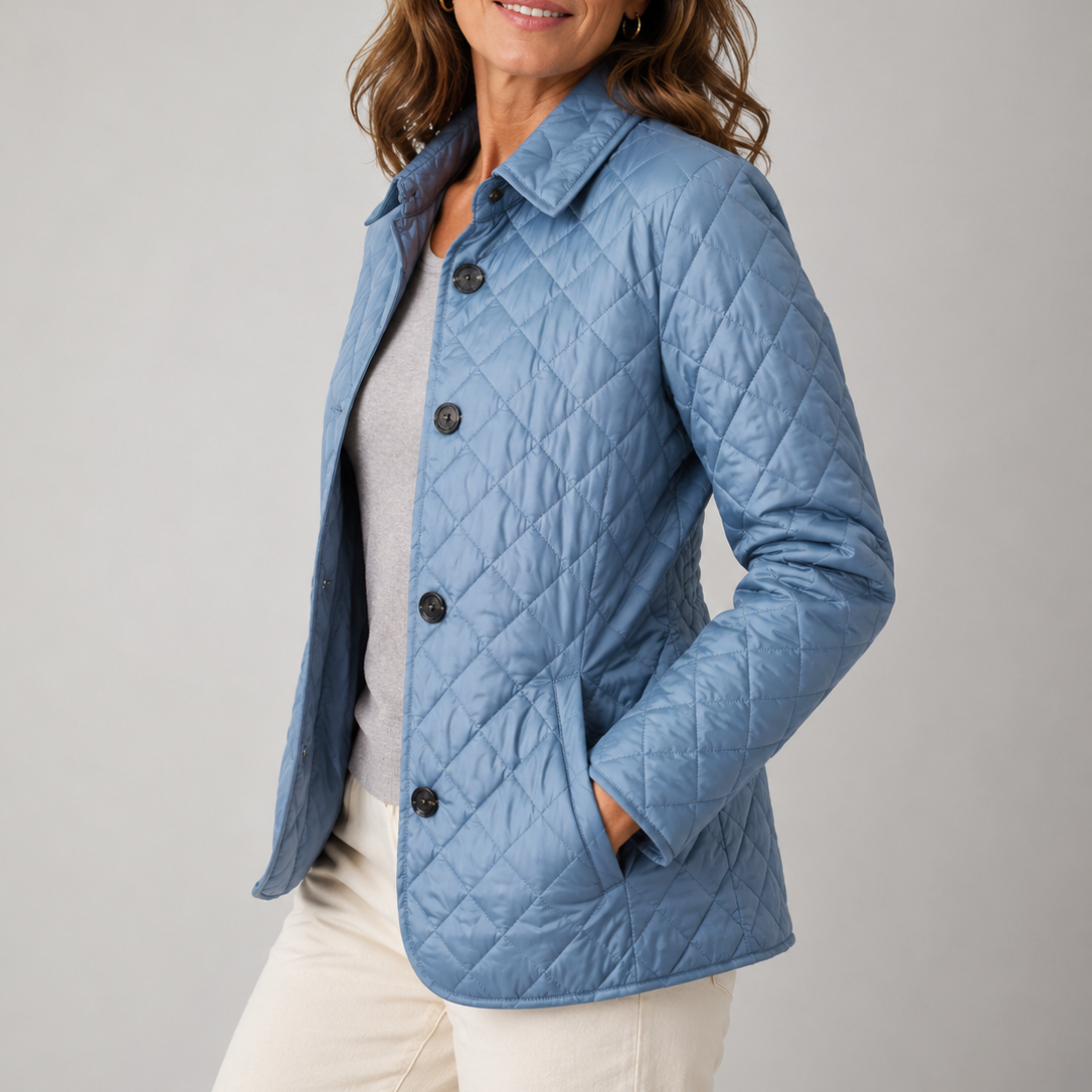 Susana chaqueta acolchada azul claro