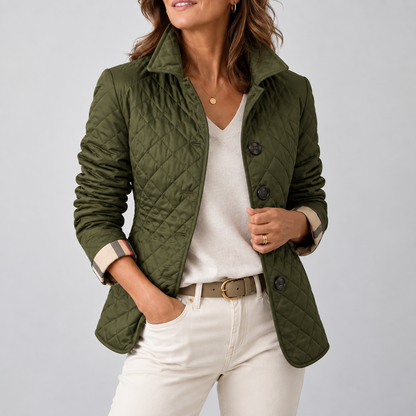 Susana chaqueta acolchada verde caqui