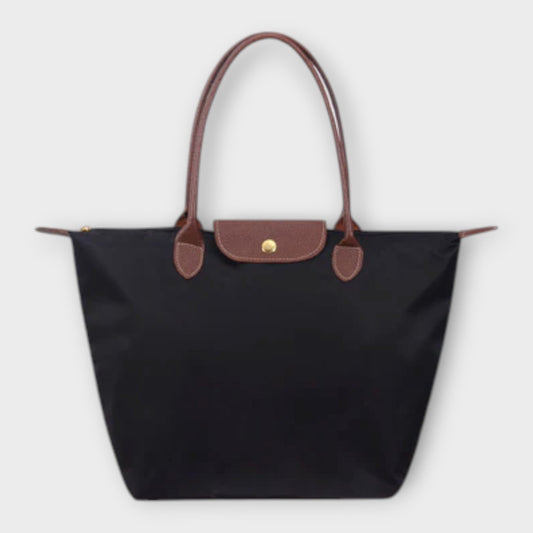 Teresa bolso de hombro de tela oxford negro