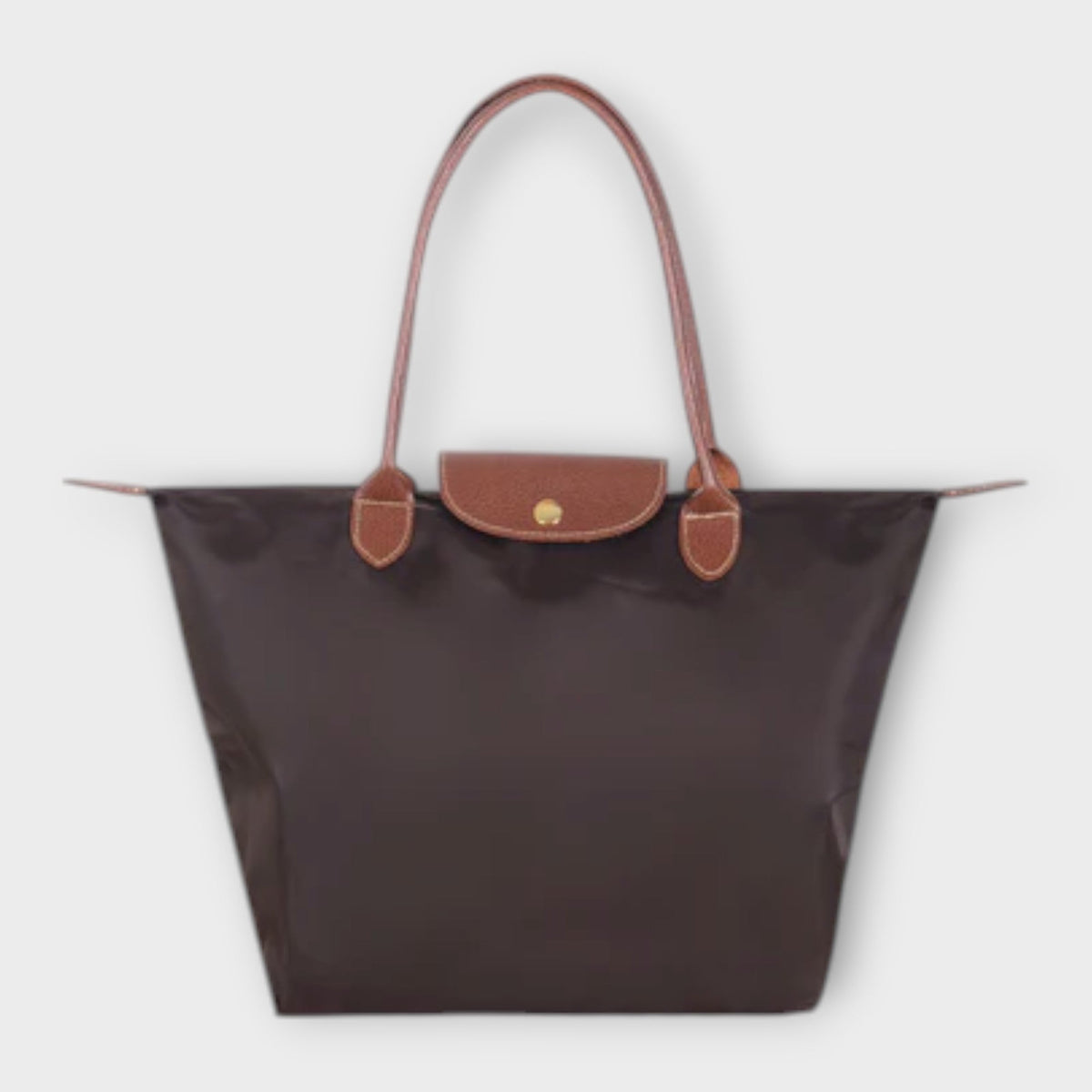Teresa bolso de hombro de tela oxford café