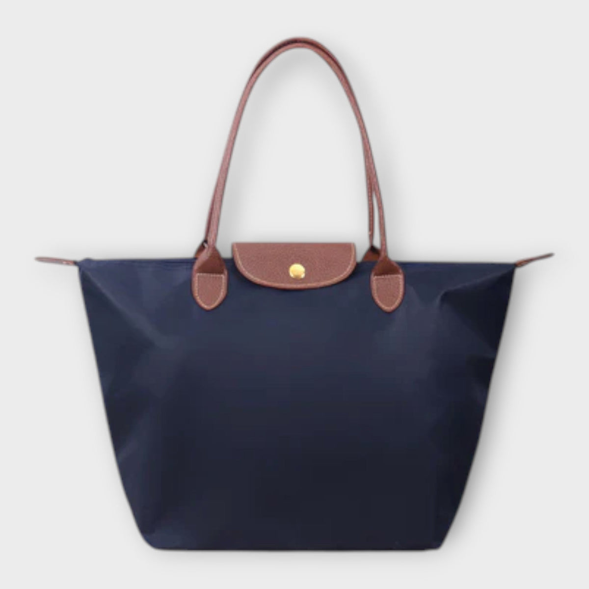 Teresa bolso de hombro de tela oxford azul marino