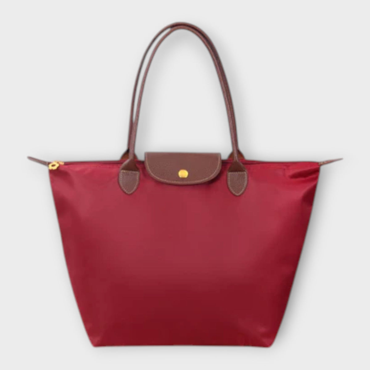 Teresa bolso de hombro de tela oxford granate